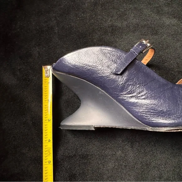 Miista ALDITH navy blue mules pumps cut out subversive designer sculpted - Picture 14 of 16